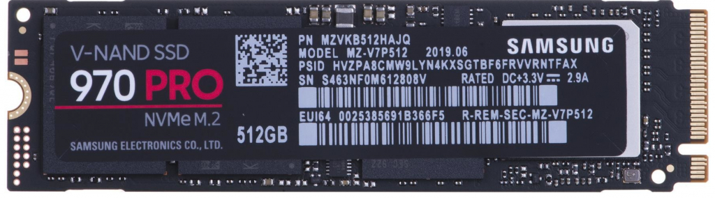 Samsung 970 PRO 512GB, MZ-V7P512BW