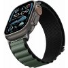 Spigen Fabric Band (hook) Apple Watch 49 mm/46 mm/45 mm/44 mm Black Green AMP10223
