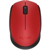 Logitech M171/Kancelářská/Optická/1 000 DPI/Bezdrátová USB/Černá-červená 910-004641 Logitech M171/Kancelářská/Optická/1 000 DPI/Bezdrátová USB/Černá-červená 910-004641