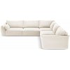 Béžová zamatová rohová pohovka Vanda – Mazzini Sofas Béžová zamatová rohová pohovka Vanda – Mazzini Sofas