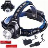 Čelová baterka LED čelová lampa výkonná akumulátorová na hlavu + batérie Čelová baterka LED čelová lampa výkonná akumulátorová na hlavu + batérie