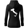 Taliansko obrys - Mikina dámska trendy zipper s kapucňou - XL ( Čierna ) Taliansko obrys - Mikina dámska trendy zipper s kapucňou - XL ( Čierna )