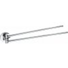 SAPHO - X-ROUND dvojitý držiak uterákov 420, otočný, chróm XR405 SAPHO - X-ROUND dvojitý držiak uterákov 420, otočný, chróm XR405