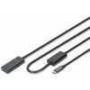 DIGITUS Aktívny predlžovací kábel, USB 3.2 5Gbps, USB-C - USB-A, 10m (DA-73111) DIGITUS Aktívny predlžovací kábel, USB 3.2 5Gbps, USB-C - USB-A, 10m (DA-73111)
