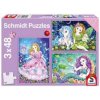 Schmidt puzzle Princezná, víla, morská panna 3x48 dielikov Schmidt puzzle Princezná, víla, morská panna 3x48 dielikov