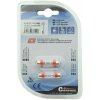 Compass Žiarovka 4LED 12V suf. SV8.5 38mm červená 2ks Compass Žiarovka 4LED 12V suf. SV8.5 38mm červená 2ks