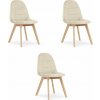Leobert Židle BORA - béžový samet x 3 Leobert Židle BORA - béžový samet x 3