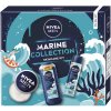 Nivea Men Marine sprchový gél 250 ml + deospray 150 ml + krém 150 ml darčeková sada