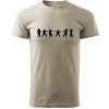 Karate postavy - Klasické pánske tričko vyššej gramáže - XL ( Ľadovo sivá ) Karate postavy - Klasické pánske tričko vyššej gramáže - XL ( Ľadovo sivá )