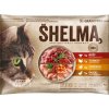SHELMA Rich in chicken, turkey, beef and duck - mokré krmivo pro kočky - 4x85g SHELMA Rich in chicken, turkey, beef and duck - mokré krmivo pro kočky - 4x85g