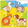 Bigjigs Toys Vkladacie puzzle domáce zvieratká Bigjigs Toys Vkladacie puzzle domáce zvieratká