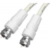 CABLETECH kábel zástrčka F - zástrčka F 3m biely KPO2288-3 CABLETECH kábel zástrčka F - zástrčka F 3m biely KPO2288-3