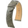 Kožený remienok Hirsch Genuine Croco 18900830-2, šedý, krokodília koža, Quick Release 13 mm Kožený remienok Hirsch Genuine Croco 18900830-2, šedý, krokodília koža, Quick Release 13 mm
