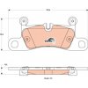 Sada brzdových platničiek, vždy 4 kusy v sade TRW GDB1875