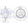 DELPHI Brzdový kotúč BG3758 DELPHI Brzdový kotúč BG3758