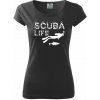 Scuba life Pure dámske tričko Čierna