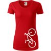 Bicykel na výšku - Dámske tričko z organickej bavlny Origin (GOTS) - L ( Červená ) Bicykel na výšku - Dámske tričko z organickej bavlny Origin (GOTS) - L ( Červená )