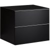 CERANO - Kúpeľňová skrinka pod umývadlo s úchytkou Velora - čierna matná, chrómová úchytka - 59x53x46 cm CERANO - Kúpeľňová skrinka pod umývadlo s úchytkou Velora - čierna matná, chrómová úchytka - 59x53x46 cm