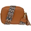 NovaKabelka.sk Bala Camel s prídavným popruhom V kožená talianska crossbody kabelka camel NovaKabelka.sk Bala Camel s prídavným popruhom V kožená talianska crossbody kabelka camel