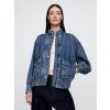 GAP Džínsový oversize bomber UltraSoft Modrá L Modrá Modrá GAP Džínsový oversize bomber UltraSoft Modrá L Modrá Modrá