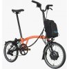 Skladací elektrický bicykel Brompton C Line, Oranžová, H-TYP