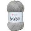YarnArt Baby Tmavo Sivá 195 YarnArt Baby Tmavo Sivá 195