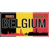 Ceduľa značka Belgium Brussels Bruges 30,5cm x 15,5cm Plechová tabuľa Ceduľa značka Belgium Brussels Bruges 30,5cm x 15,5cm Plechová tabuľa