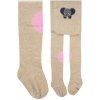 Pančuchy protišmykové na kolenách a nožičkách béžové s ružovou Sloník Pančuchy protišmykové na kolenách a nožičkách béžové s ružovou Sloník