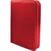 Ultra Pro Vivid 4-Pocket Zippered PRO-Binder Red Ultra Pro Vivid 4-Pocket Zippered PRO-Binder Red