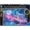 RAVENSBURGER Svietiace puzzle Vytie za súmraku 500 dielikov RAVENSBURGER Svietiace puzzle Vytie za súmraku 500 dielikov