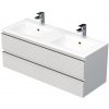 Kúpeľňová skrinka s umývadlom SAT Cube Way 120x47,5x46 cm biela mat CUBE3D1202ZBMOD Kúpeľňová skrinka s umývadlom SAT Cube Way 120x47,5x46 cm biela mat CUBE3D1202ZBMOD