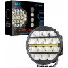 LED Lampa s DRL, diaľkový reflektor, okrúhly, 9 palcov (22,8 cm) DX-3 4×4 LED Lampa s DRL, diaľkový reflektor, okrúhly, 9 palcov (22,8 cm) DX-3 4×4