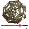 DOPPLER Fiber Flex AC Camoustripe - dámský holový vystřelovací deštník zelená 740765CF01