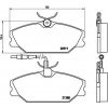 Sada brzdových platničiek kotúčovej brzdy BREMBO P 68 014 Sada brzdových platničiek kotúčovej brzdy BREMBO P 68 014