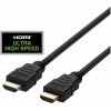 DELTACO Kábel HDMI 2.1 M/M 1m, 8K Ultra High, čier HU-10-R DELTACO Kábel HDMI 2.1 M/M 1m, 8K Ultra High, čier HU-10-R