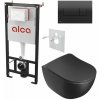 Alcadrain Set modulu do sádrokartonu, WC Urban City černé, sedátka a tlačítka černá M378 1 set Alcadrain Set modulu do sádrokartonu, WC Urban City černé, sedátka a tlačítka černá M378 1 set