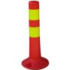 Červený plastový stĺpik s reflexným pruhom - priemer 7 cm, výška 45 cm Červený plastový stĺpik s reflexným pruhom - priemer 7 cm, výška 45 cm