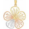 Silvego Zlatý prívesok Florea zo žltého, bieleho a ružového zlata FNN2718PGYWR Silvego Zlatý prívesok Florea zo žltého, bieleho a ružového zlata FNN2718PGYWR