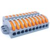 Tracon electric Spojovacia svorka pružinová 10 vodičov 0,5-4mm2 32A 400VAC 10P Tracon electric Spojovacia svorka pružinová 10 vodičov 0,5-4mm2 32A 400VAC 10P