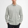 Barbour Nelson pruhovaná košel'a dlouhý rukáv Tailored bleached olive