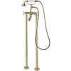 F-Design Lacrima, voľnestojaca vaňová batéria s ručnou sprchovou sadou, retro bronzová-biela, FD1-LRA-11F-66 F-Design Lacrima, voľnestojaca vaňová batéria s ručnou sprchovou sadou, retro bronzová-biela, FD1-LRA-11F-66