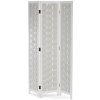 Autronic Drevený paraván 3-dielny EF-L186 biela 171 x 121 cm
