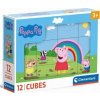 CLEMENTONI Obrázkové kostky Prasátko Peppa, 12 kostek CLEMENTONI Obrázkové kostky Prasátko Peppa, 12 kostek