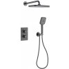 CERANO - Sprchová podomietková súprava Gina - termostatická - box - grafit/gun metal CER-9864 CERANO - Sprchová podomietková súprava Gina - termostatická - box - grafit/gun metal CER-9864