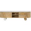 Bighome - FLORENZ TV stolík z masívneho mangového dreva, lakovaný prírodný, 180x40x50 Bighome - FLORENZ TV stolík z masívneho mangového dreva, lakovaný prírodný, 180x40x50