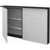Dreja Dvojdverová zrkadlová skrinka ASTON GA2OE 120 - N03 Graphite Dreja Dvojdverová zrkadlová skrinka ASTON GA2OE 120 - N03 Graphite