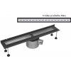 Sprchový žľab SLOT L - K STENE s horizontálnou a vertikálnou prírubou, 110 cm Sprchový žľab SLOT L - K STENE s horizontálnou a vertikálnou prírubou, 110 cm