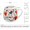 HRNČEK Cats With Hearts – so sitkom 0,43l – porcelán – darčeková krabička HRNČEK Cats With Hearts – so sitkom 0,43l – porcelán – darčeková krabička