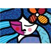 BlueBird Britto Girl with flower 1000 dielov