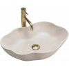 Rea Pearl Warm, umývadlo na dosku 505x380x135 mm, béžová, REA-U0617 Rea Pearl Warm, umývadlo na dosku 505x380x135 mm, béžová, REA-U0617